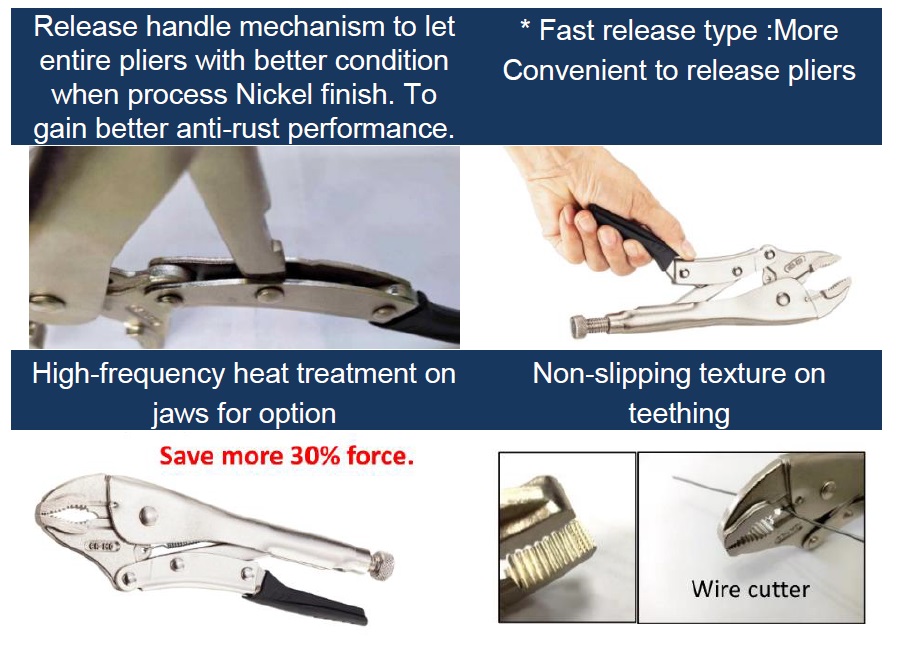 10 Curved Jaw Locking Pliers