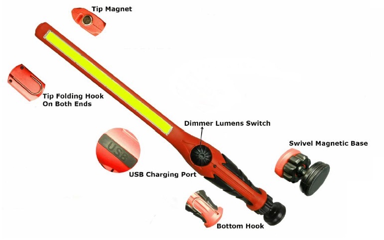 LED COB Slim Working Light 