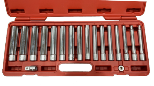 18Pcs 6PT Extra Deep Socket Set